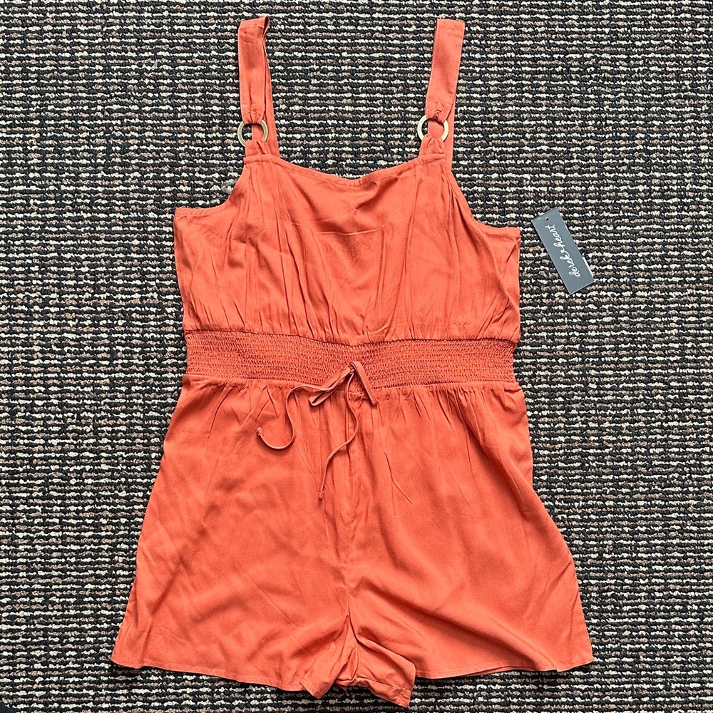 Derek Heart Women's Jumpsuit in Rich Orange